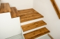 Preview: Stair tread Renovation step riser Oak Rustic 26mm brushed natural oiled